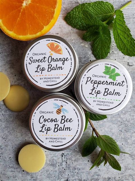 Organic Lip Balm - 3 Pack Variety ~ Homestead and Chill