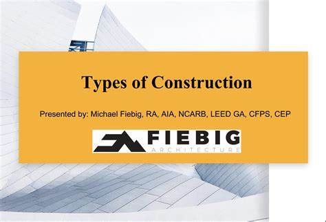 Types of Construction in the IBC - Fiebig Architecture