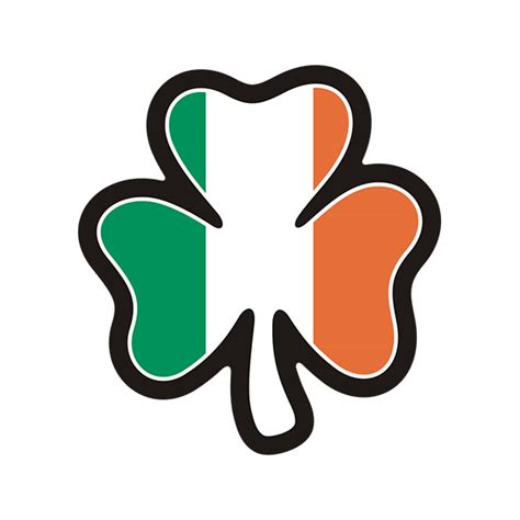 Irish Flag Shamrock Sticker Decal Ireland Lucky Clover Celtic - Rotten ...