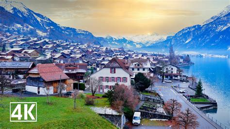 Brienz Switzerland, a cozy village surrounded by a charming mountain ...