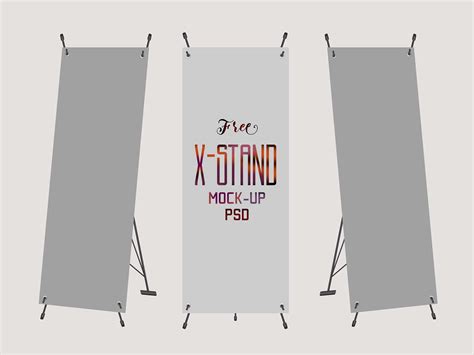 Free X-Stand Banner Mockup (PSD)