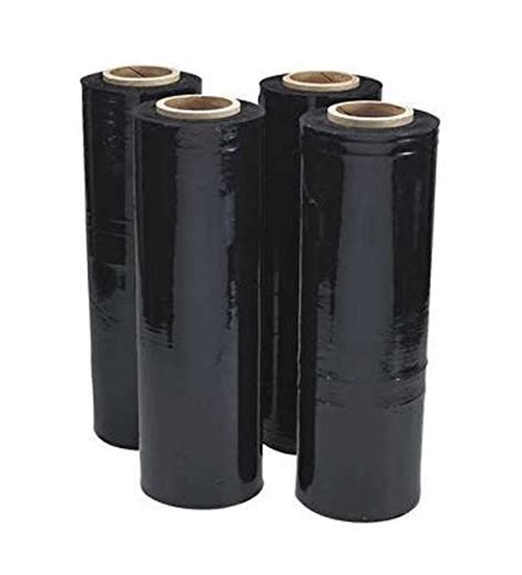 Black Pallet Wrap/ Stretch Wrap, 14" x 75ga x 1500', 4 Rolls Toronto Canada