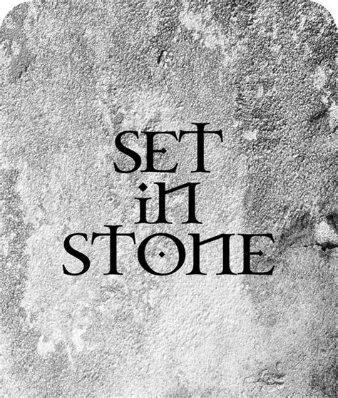 Set in Stone | Craig Wright