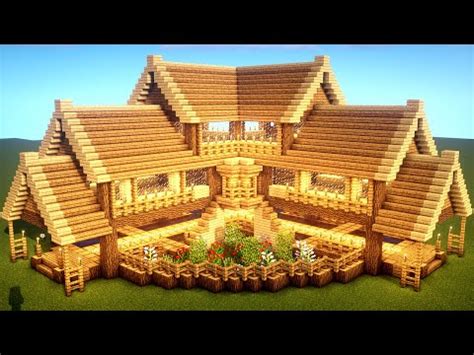 Easy Minecraft: Large Oak House Tutorial - How to Build a Survival ...