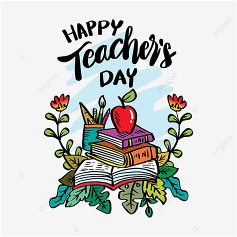 Happy Teachers Day Clipart Transparent Background, Happy Teacher S Day ...