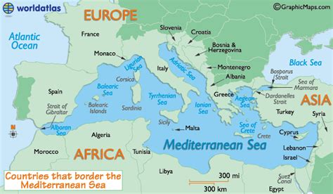 Map of the Mediterranean Sea and Mediterranean Sea Map Size Depth ...