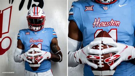 Houston Cougars reveal new Oilers-inspired uniforms for season opener ...