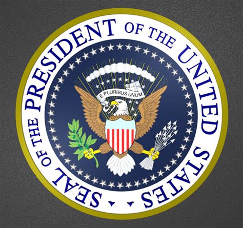 united states seal president 3d model