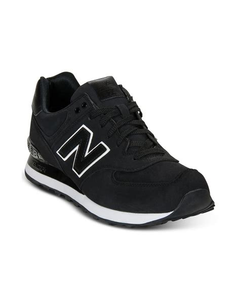 New Balance 574 Sneakers in Black for Men | Lyst