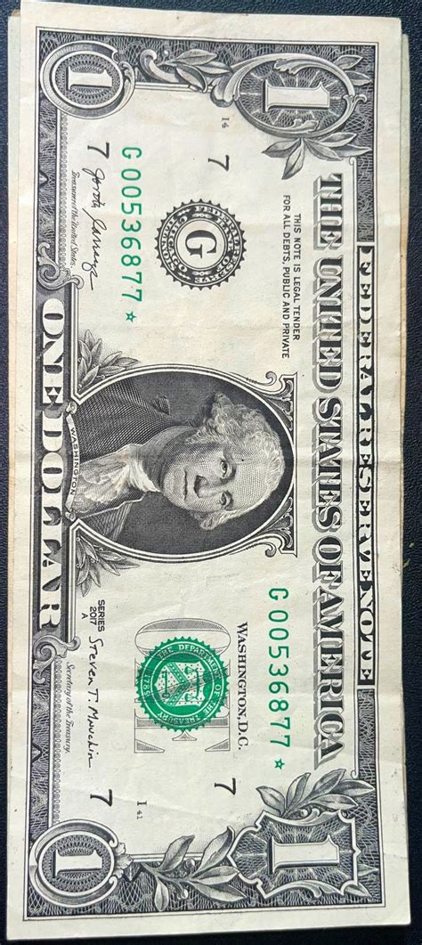 RARE STAR Note With Low Serial Number One Dollar Bill - Etsy