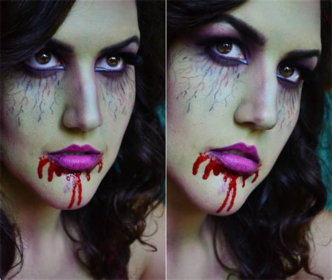 CarolinaCupcake Makeup: Zombie Girl Makeup! Halloween Look #3!