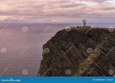 North Cape Cliff at Dusk, Norway Editorial Stock Photo - Image of north ...