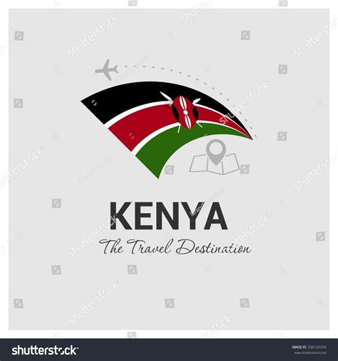 Kenya Travel Destination Logo Vector Travel Stock Vector 298124204 ...