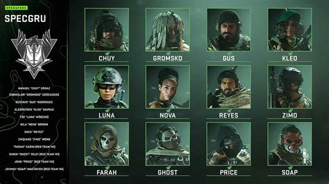 All operators in Modern Warfare 2 - The Hiu