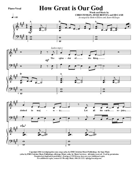 How Great Is Our God Sheet Music PDF (G3 Worship) - PraiseCharts