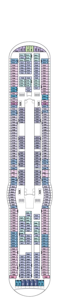 Adventure of the Seas Deck plan & cabin plan