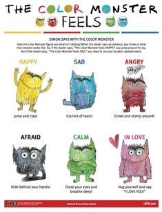 The Colour Monster - fun, printable colouring sheet with activity ...