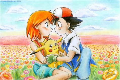 Ash and misty Fan Art: Ash and Misty | Ash and misty, Pokemon ash and ...