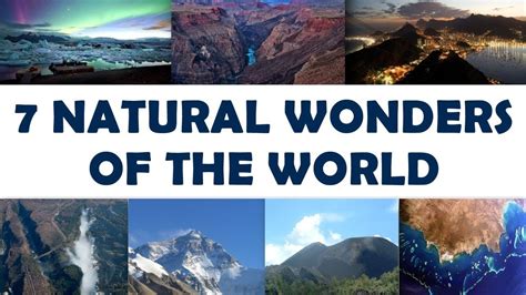 7 Natural wonders of the world - YouTube