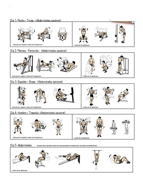 5 Day Bodybuilding Workout Plan ~ www.bodybuilding110.com