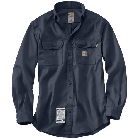 Men's Carhartt® Flame-resistant Long-sleeve Work Shirt - 282557, Shirts ...