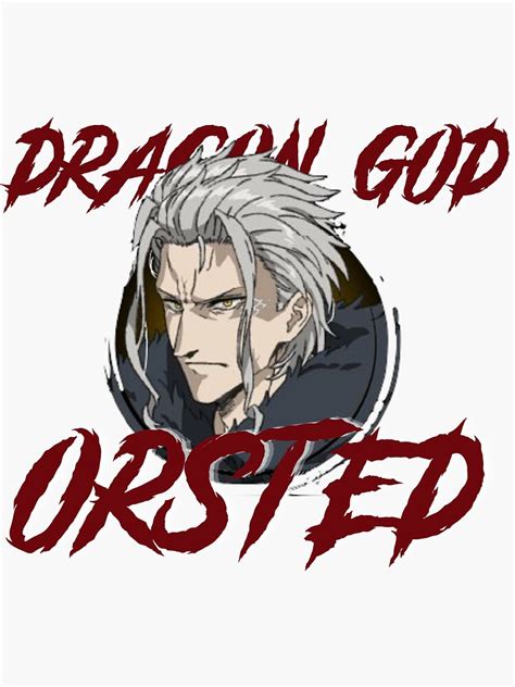 "Mushoku Tensei, Jobless Reincarnation - Orsted Dragon god" Sticker by ...