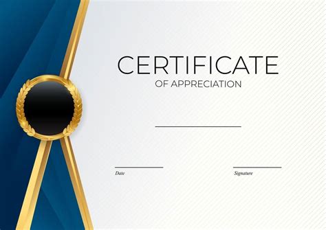 Download Blue and gold Certificate of achievement template set ...