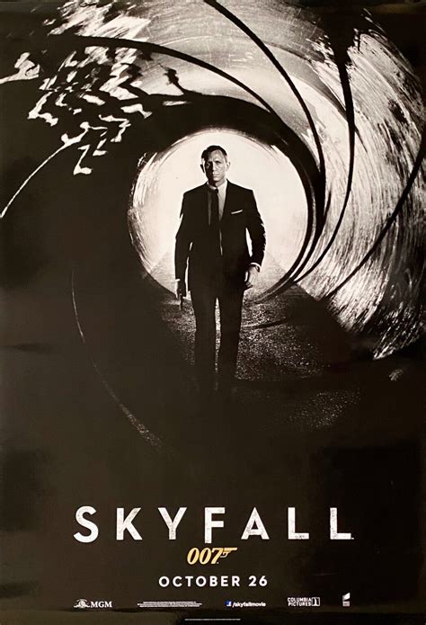 Original James Bond: Skyfall Movie Poster - 007 - Daniel Craig