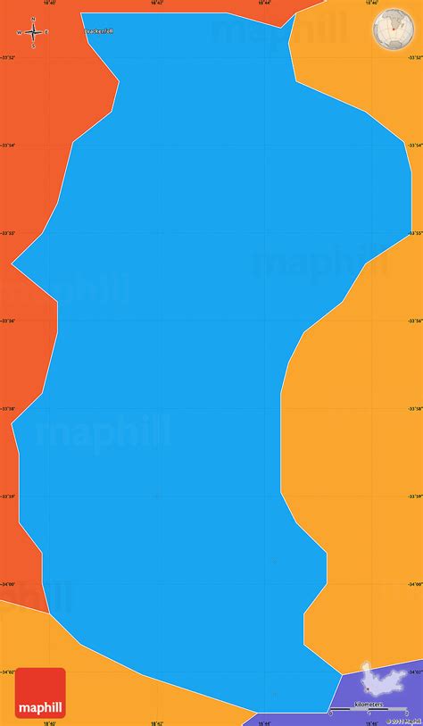 Political Simple Map of KUILS RIVER