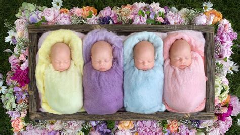 Identical Alberta quadruplets celebrate first birthday, smash cake ...