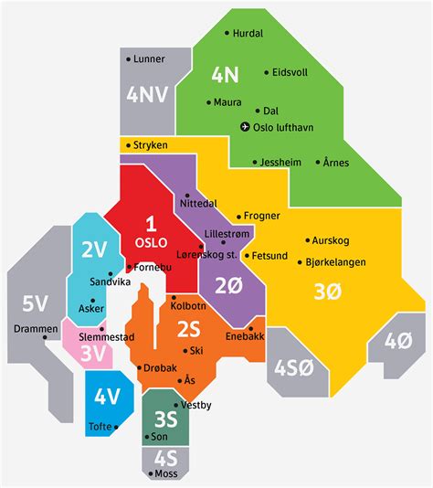 Zones and zone map | Ruter