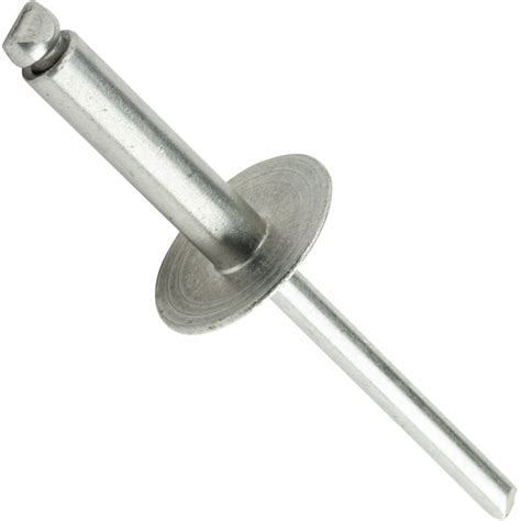 3/16" Large Flange Head Pop Rivets (from 3/16" to 1") Stainless Steel