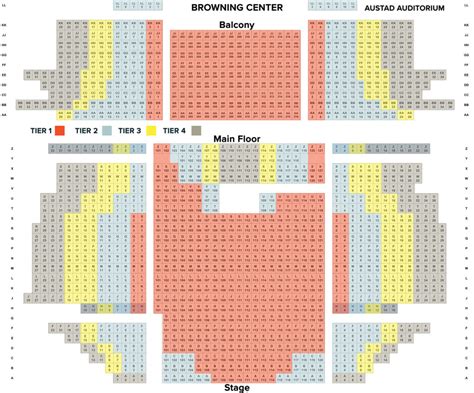 Venue Seating Maps – Onstage Ogden