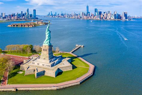 Statue Of Liberty (Jersey City, Hudson River, Ellis Island, NY Solid ...