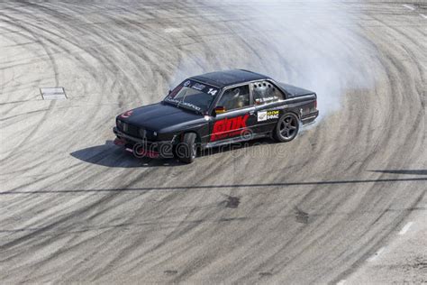 Car Drifting Race Competition on a Track Editorial Stock Photo - Image ...