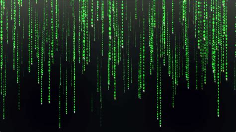 The Matrix Raining Binary Code Background 13447673 Stock Video at Vecteezy