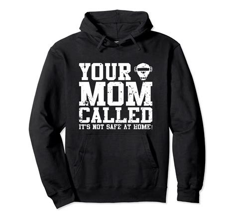 Funny Baseball Catcher Hoodie Cool Gift Boy Pullover Hoodie