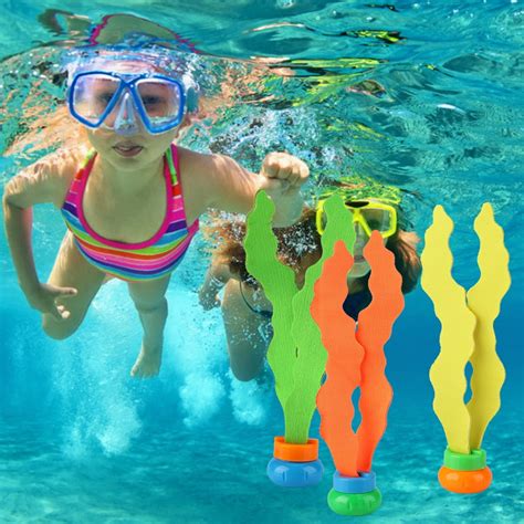 OTVIAP Seaweed Toys,3pcs Children Pool Swimming Diving Seaweed Toys ...