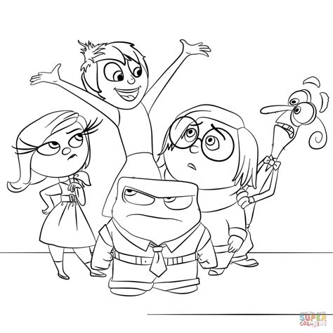 Inside Out All Characters coloring page | Free Printable Coloring Pages