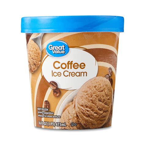 Great Value Coffee Ice Cream, 16 fl oz - Walmart.com