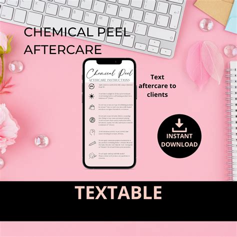 Chemical Peel Aftercare I Digital Chemical Peel Aftercare Card - Etsy