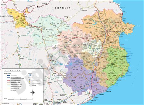 Map of girona