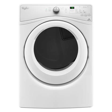 Whirlpool 7.4 cu. ft. 240 Volt Stackable White Electric Vented Dryer ...