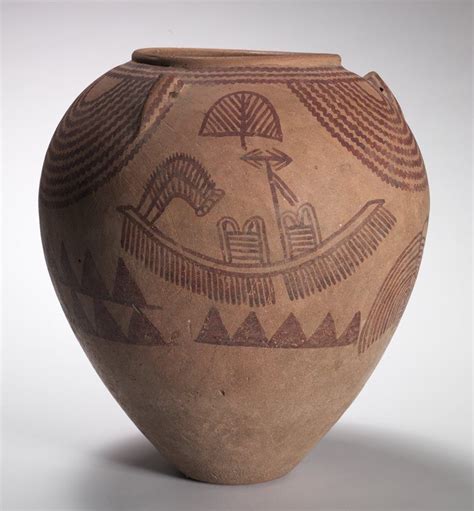 A decorated pot. the Middle Predynastic Period ( 3300 to 3100 BCE) marl ...