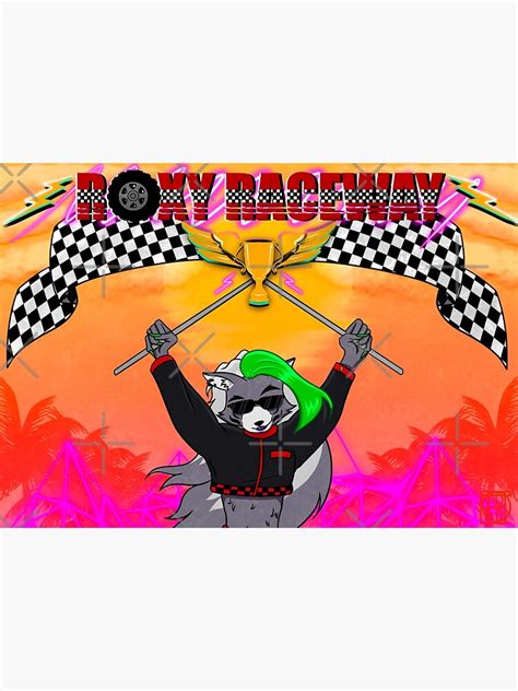 "Roxy Raceway" Poster for Sale by bibelot- | Redbubble