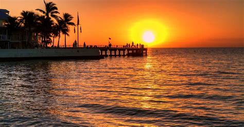 Sneak Peek of Sunset Pier in Key West | Florida Keys Camping