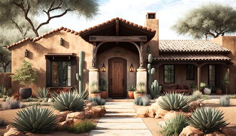 Premium AI Image | Luxury southwestern style homes exterior design AI ...