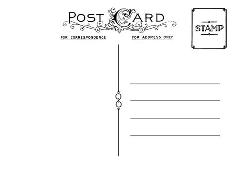 Postcardpedia: Free Printable Postcard Templates regarding Microsoft ...