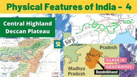 Peninsular Plateau-Deccan Plateau, Physical Features of India Maps ...