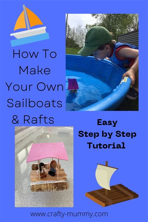 Step by step tutorial on how to make your own little sailboats and ...